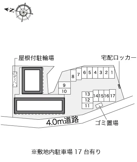 ★手数料０円★龍ケ崎市若柴町　月極駐車場（LP）